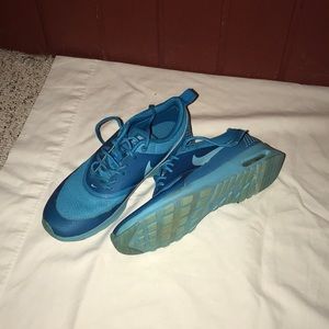 Blue Nike sneakers